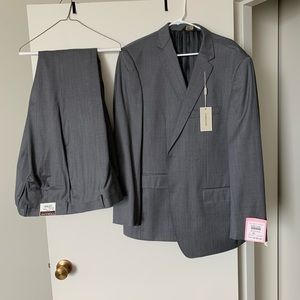 Grey suit jacket and pant set